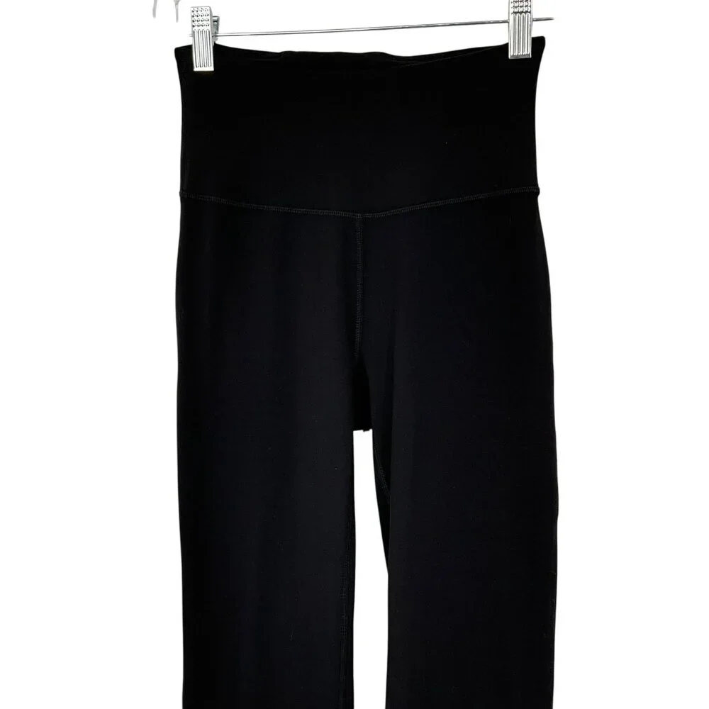 Lululemon Groove Super High Rise Crop Pants 23" Black Size 4 - Picture 2 of 10